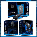 T7 Wired 3 Color Changeable 1200 DPI 1600DPI 2400DPI Gaming USB Optical Mouse, T7