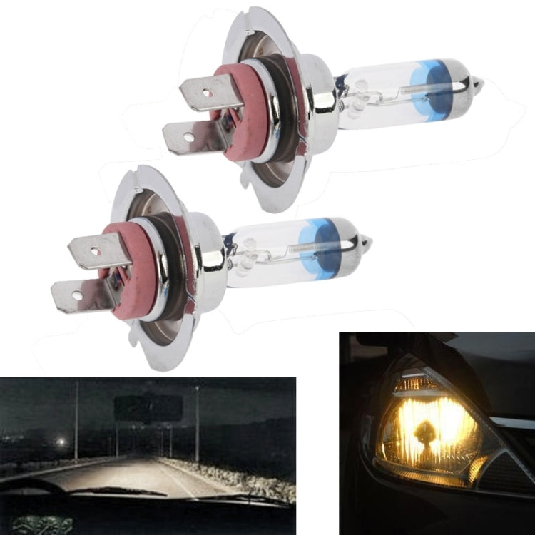2 PCS H7 12V / 55W / 4300K / 2100lm Xenon Car Headlight Bulbs, Warm White, H7
