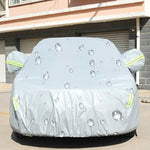 PEVA Anti-Dust Waterproof Sunproof Sedan Car Cover with Warning Strips, Fits Cars up to 4.1m(160 inch) in Length, 160inch (S)