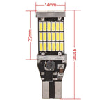 2 PCS T15 W16W 9W 450LM White Light 45 LED 4014 SMD Car Brake Light Reverse Lamp Parking Light Bulb, DC 12V, T15