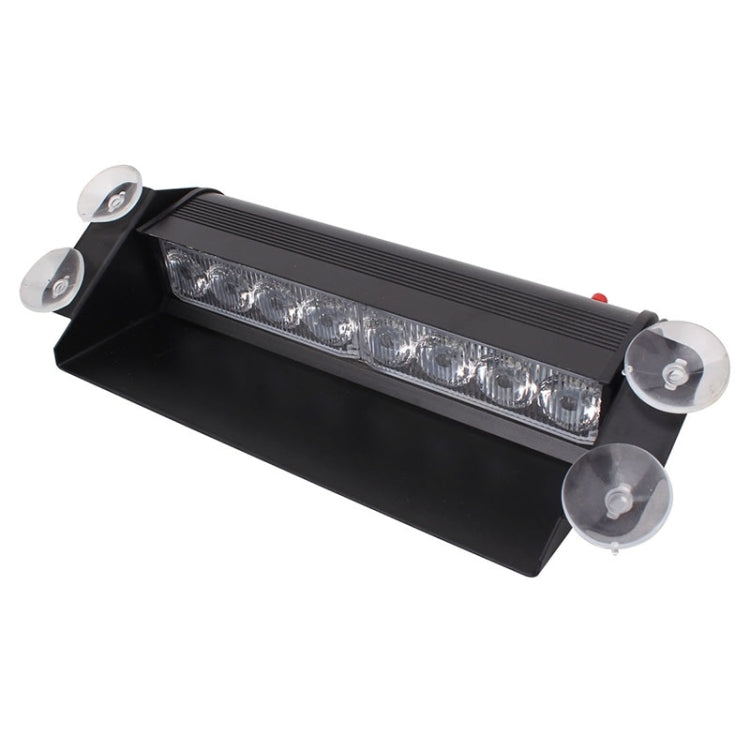 8W 800LM 8-LED 3-Modes Adjustable Angle Car Strobe Flash Dash Emergency Light Warning Lamp with Suckers, DC 12V, White + Red, White + Yellow, Red + Blue, Blue, Red, White, Yellow