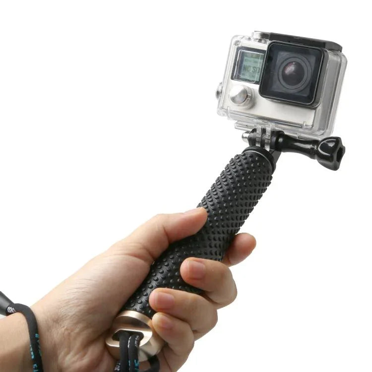 Handheld 49cm Extendable Pole Monopod with Screw for GoPro, Insta360, DJI and Other Action Cameras, Max Length: 49cm(Red), Max Length: 49cm(Blue), Max Length: 49cm(Gold), Max Length: 49cm(Green)