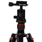 Triopo MT-2504C Adjustable Portable Aluminum Tripod with NB-1S Ball Head for Canon Nikon Sony DSLR Camera, MT-2504C (Black), MT-2504C (Gold)