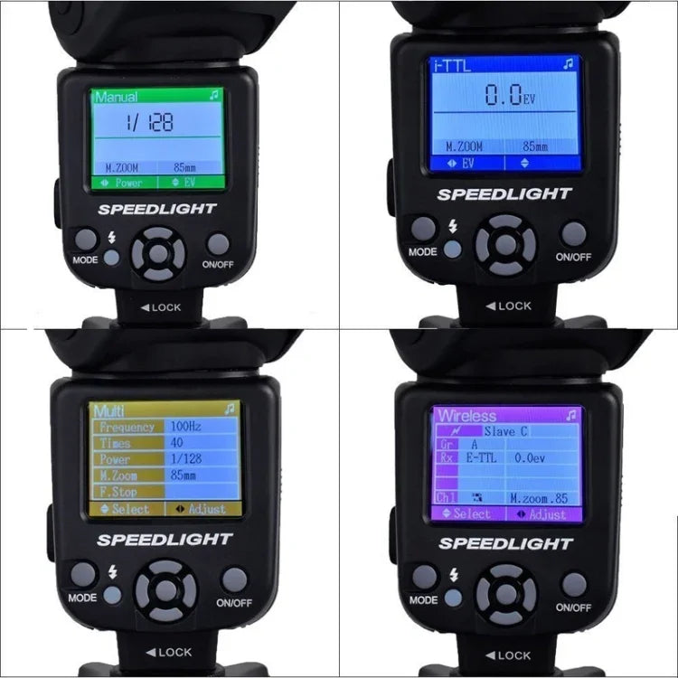 Triopo TR-985 TTL High Speed Flash Speedlite for DSLR Cameras, TR-985 for Canon, TR-985 for Nikon