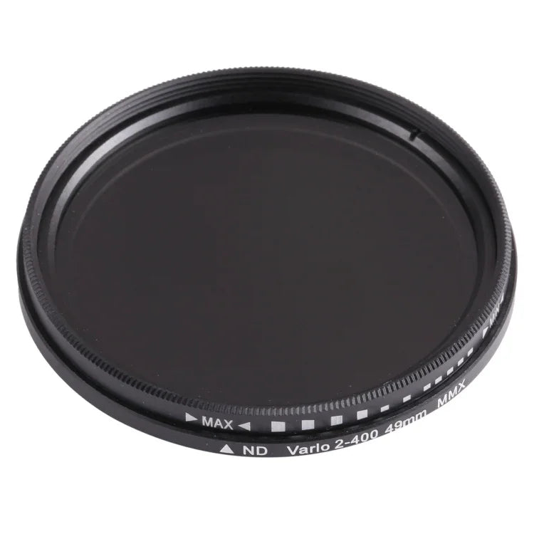 49mm ND Fader Neutral Density Adjustable Variable Filter, ND 2 to ND 400 Filter, 49mm