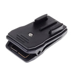 360 Degree Rotation J Shape Backpack Hat Clip Fast Clamp Mount for Xiaomi Yi Sport Camera(XM17), J Shape Backpack