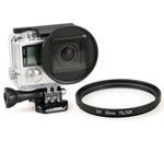 52mm Round Circle UV Lens Filter for GoPro HERO4 / 3+, UV Lens