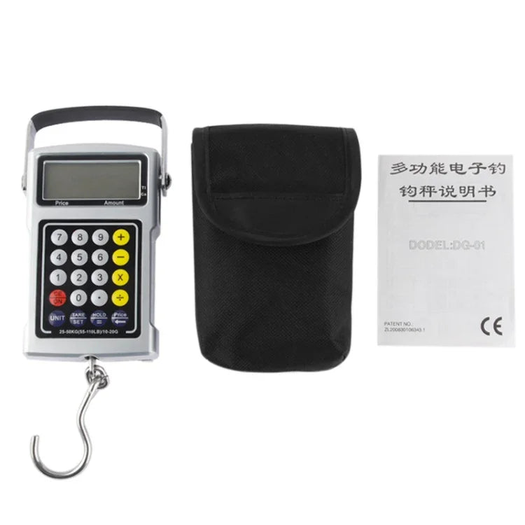 7 in 1 Multifunction Electronic Fishhook Scale (50KG/20g), 7 in 1 50kgx10g