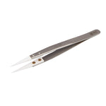 BEST BST-72-MZ 302 Stainless Steel High Temperature Resistance Ceramic Tip Tweezers, BST-72-MZ