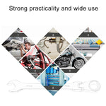 10mm Dual-use Opening Plum Ratcheting Angled Wrench , Length: 16cm, 10mm