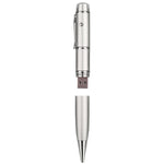 3 in 1 Laser Pen Style USB Flash Disk, Silver (8GB), 8GB (Silver)