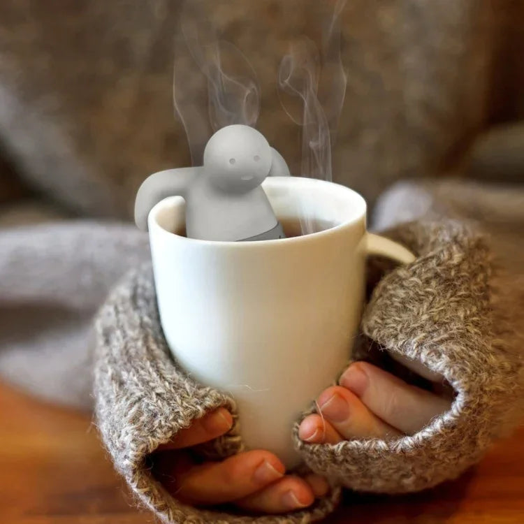 Cute Mr Tea Infuser Silicone Tea Strainers, Cute Mr Tea