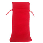 3 PCS Santa Pattern Christmas Dinner Table Decoration Plush Champagne Wine Bottle Bag, Santa Pattern  2