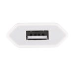 5V / 1A Single USB Port Charger Travel Charger, EU Plug, EU Plug White