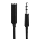 Spring Coiled 3.5mm Male to Female Aux Cable, Compatible with Phones, Tablets, Headphones, MP3 Player, Car/Home Stereo & More, Length: 20cm up to 80cm