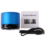 Bluetooth 2.1 Mini Stereo Speaker for iPhone 5 / iPhone 4 & 4S / iPad 4 / New iPad / iPad mini / mini 2 Retina, Built-in Rechargeable Battery, Support TF Card, Blue