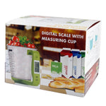 Digital Scale with Measuring Cup / Thermometer, Green