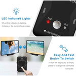 KVM-21UA 2 Ports USB KVM Switch Box with Control Button for PC Keyboard Mouse Monitor, 2 Ports (with USB)