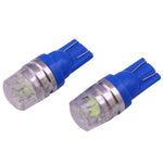 2 PCS T10 1.5W 60LM 1 LED Dark Blue COB LED Brake Light for Vehicles, DC12V