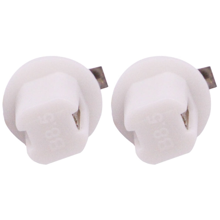 2 PCS B8.5 0.2W 12LM 1 LED SMD 5050 LED Instrument Light Bulb Dashboard Light for Vehicles, DC 12V, 0.2W B8.5