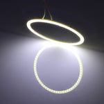 110mm 5W 180LM Angel Eyes Circles Car Headlight COB LED Lights for Vehicles, DC 12-24V, 110mm  Blue Light, 110mm  White Light