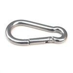 M6 Stainless Steel Carabiner Spring Hook Multi-tool Mountaineering Buckle Lock Camping Hook Rope, Inner Diameter: 5.8mm, M6