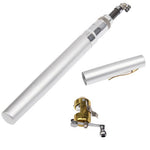 Pen Style Fishing Rod, Circle Pulley Gold, Flywheel Silver, Flywheel Gold