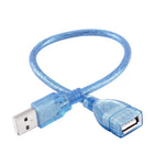 USB 2.0 AM to AF Extension Cable, Length: 10m, AM to AF, Length: 30cm