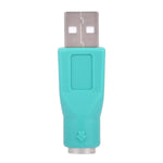 USB A Plug to mini DIN6 female Adapter (PS/2 to USB), PS/2 Female to USB Male
