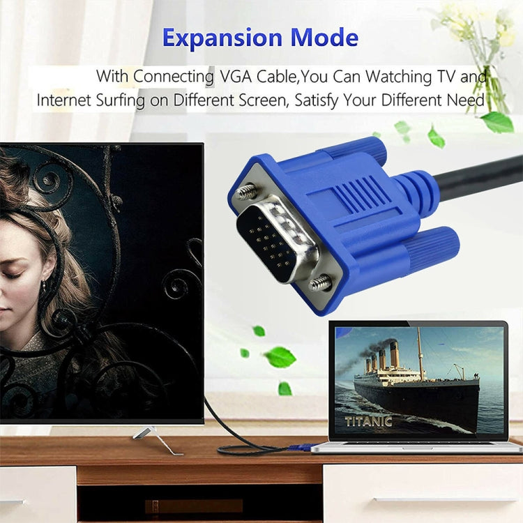 3m High Quality VGA 15Pin Male to VGA 15Pin Male Cable for LCD Monitor / Projector, 3m