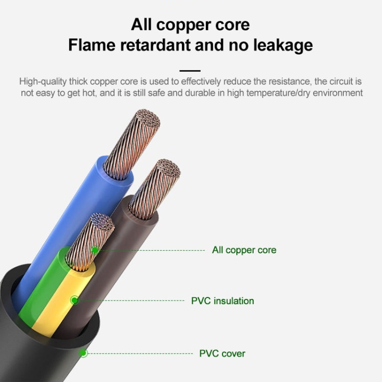 High Quality 2 Prong Style EU Notebook AC Power Cord, Length: 1.5m, 2 Prong Style EU Plug, Length: 1.5m