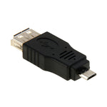 USB 2.0 A Female to Micro USB 5 Pin Male OTG Adapter, USB AF to Micro USB