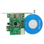PCI Express to 2 Ports USB 3.0 PCI Adapter Card, 2 Ports USB 3.0