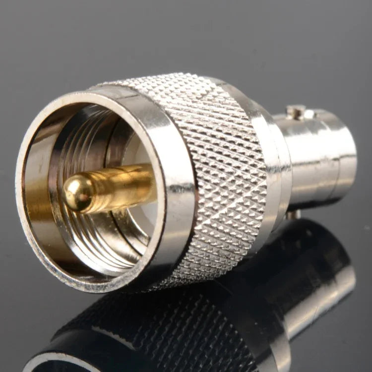 UG-273 UHF Male Plug To BNC Female Plug Nickel Plating Connector Adapter, UHF Male To BNC Female