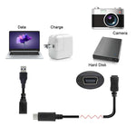 CY-201 USB 3.1 Type-C Male Connector to Micro USB 2.0 Female Cable For Nokia N1, Cable Length:  20cm
