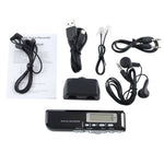 4GB Digital Voice Recorder Dictaphone MP3 Player, Support Telephone Recording, VOX Function(Black)