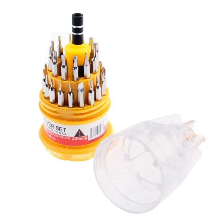 31 in 1 Micro Pocket Precision Screwdriver Watch Repair Tool Set Kit, Random Color Delivery, 31 in 1