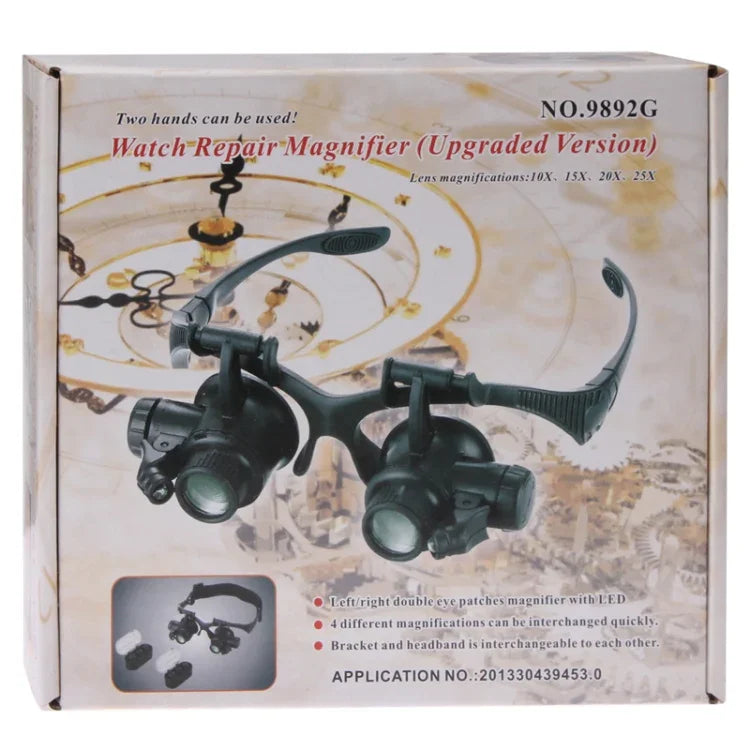 Upgraded Version Watch Repair Magnifier with Four Different Magnifications, 9892