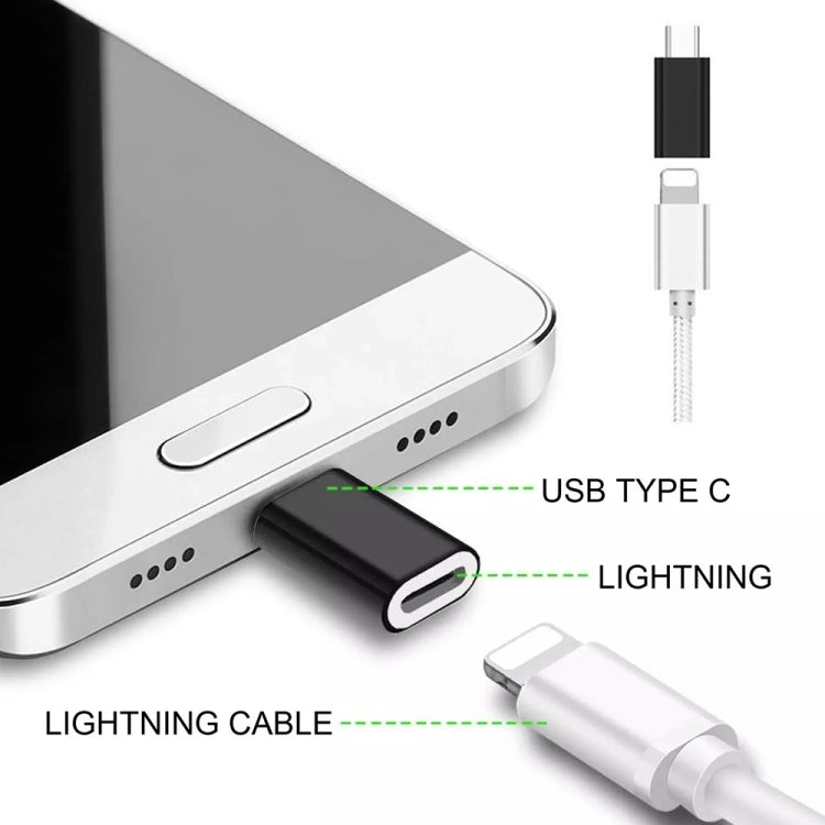 8 Pin Female to USB-C / Type-C Male Metal Shell Adapter