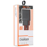 LZ-728 2 in 1 18W QC 3.0 USB Interface Travel Charger + USB to USB-C / Type-C Data Cable Set, EU Plug, Cable Length: 1m, with USB-C / Type-C Cable
