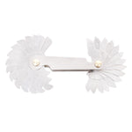 30 PCS US Screw Pitch Thread Blades 60 Degrees CR Stainless Steel Thread Gauge, 30 PCS Thread Gauge