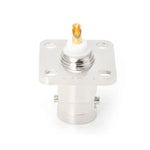 4 Flange BNC Female Jack Panel Chassis