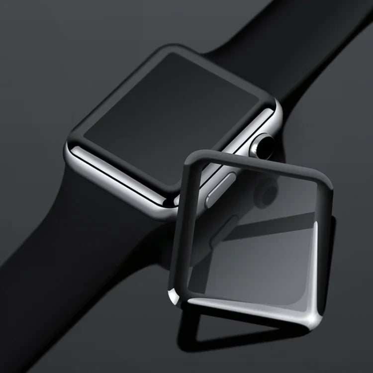 mocolo 0.33mm 9H 3D Round Edge Full Glue Tempered Glass Film (Black), Apple Watch Series 3 38mm, Apple Watch Series 3 42mm