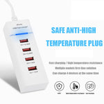 5V 4.1A 4 USB Ports Charger Adapter with Power Plug Cable, Cable Length: 1.5m, US Plug, US Plug