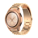 For Xiaomi MI/Huawei Glory S1 Three Beads Stainless Steel Watch Wrist Strap 18mm, Black, Gold, Rose Gold, Colourful, Silver
