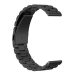 For Huami GTS/Galaxy Watch 42/40/44 Universal Three Beads Stainless Steel Watch Wrist Strap 20mm, Black, Gold, Rose Gold, Colourful, Silver