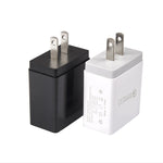 2 in 1 1m USB to Micro USB Data Cable + 30W QC 3.0 4 USB Interfaces Mobile Phone Tablet PC Universal Quick Charger Travel Charger Set, US Plug, Micro USB Set US Plug