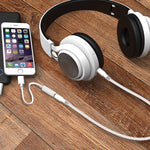 Zs-kl21836 2 PCS 8 Pin to 3.5mm Earphone Adapter Audio Adapter, Support All iOS System