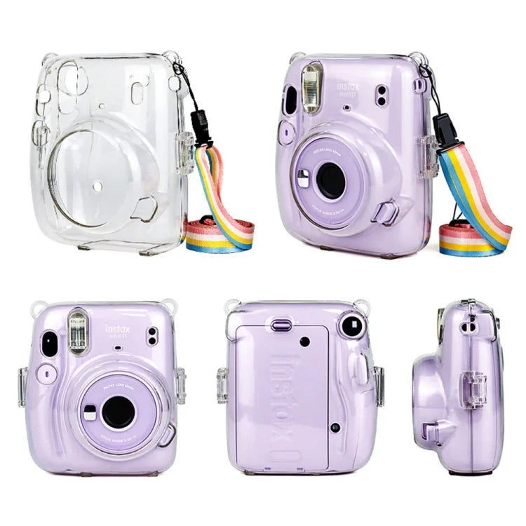 Richwell  Carry Case Bag Crystal Hard Cover with Shoulder Strap For Fujifilm Instax Mini 11