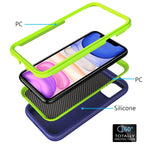 For iPhone 11 Pro Max Wave Pattern 3 in 1 Silicone+PC Shockproof Protective Case, For iPhone 11 Pro Max